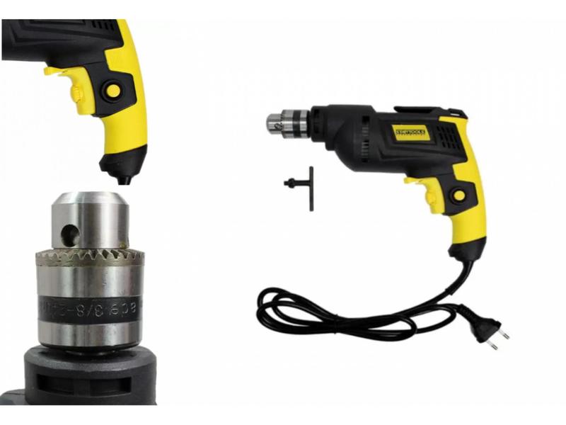 tadi.515 Parafusadeira Furadeira 3/8 Pol Bat. 12v Maleta E Acessórios 110V